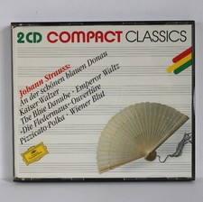 JOHANN STRAUSS waltzes Polkas Overtures 2CDs Deutsche Grammophon 1987 435 246-2