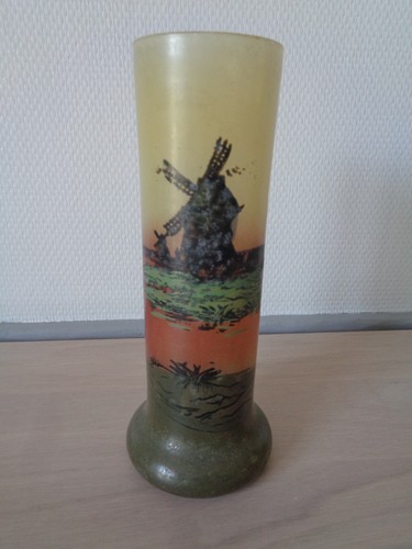 Vase legras verre peint et - vase, en