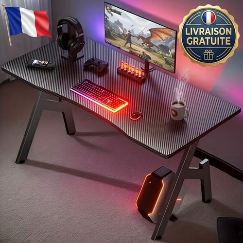 Bureau gaming 140cm fibre - gaming,