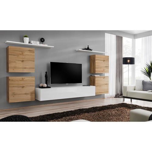 Meuble mural design - tv, "switch