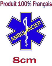 STICKERS AMBULANCIER  8cm , pare-brise voiture