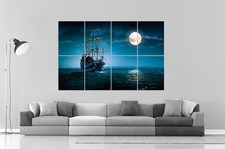 NAVIRE BATEAU CARAVELLE BOAT  Wall Poster Grand format A0 Large Print