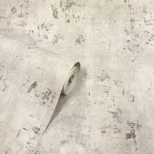 WOW168 Soho Béton Papier Peint Texturé Gris Argent 10m Rouleau Style Industriel