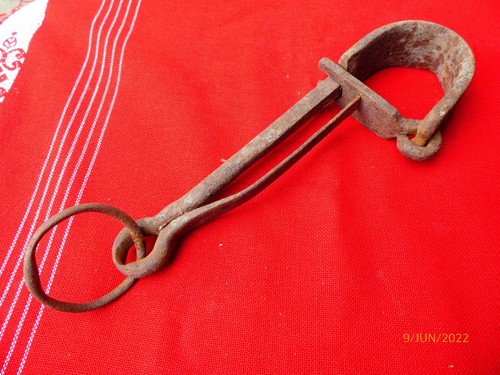Outil ancien crochet puit - crochet, de