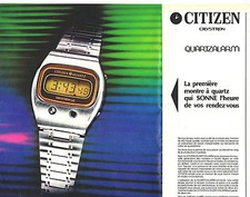 ADVERTISING ADVERTISING 114 1976 CITIZEN QUARTZALARM watch collection (2p)