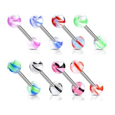 Lot de 8 piercing de langue