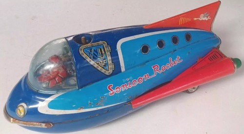 Masudaya sonicon rocket tin - sonicon,
