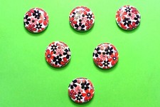 LOT 6 BOUTONS BOIS : rond