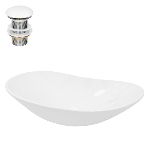 Lavabo salle bain ovale - salle,