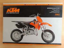 KTM 50 Adventure Original. Manual, German, Uso Manutenzione, Owners Manual, 2002
