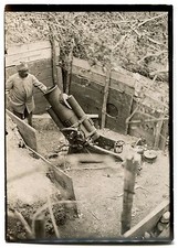 Photo - War 14/18 - WW1 - Canon - Vintage Silver Print -