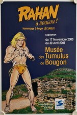 RAHAN poster in BOUGON! Tribute to ROGER LECUREUX Comic Book Exhibition