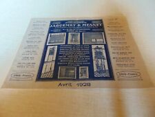 catalog JAQUEMET & MESNET shutter closure mount load grid curtains 1928