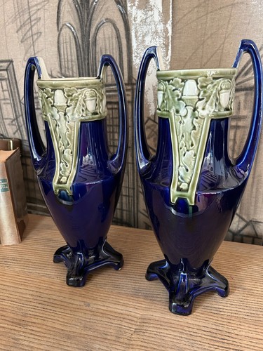 Paire vases art nouveau - paire,