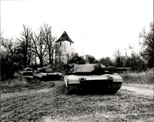 GA304 Original Photo 3-64 ARMOR M1A1 ABRAMS TANK PLATOON AT HOHENFELS