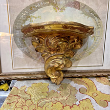 GILDED WOODEN WALL CONSOLE STYLE LXV rock era 20th century beautiful quality