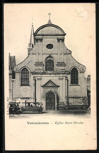 Cpa valenciennes église - cpa, valenciennes,