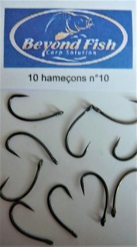Hameçons carpe 10 sans - 10,