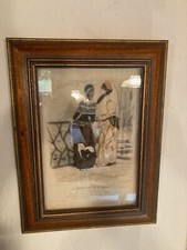 Tableau en relief le moniteur de la mode numérotée XIXe habillés par J.Pagés