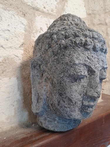 Rare ancienne tete bouddha - rare, de