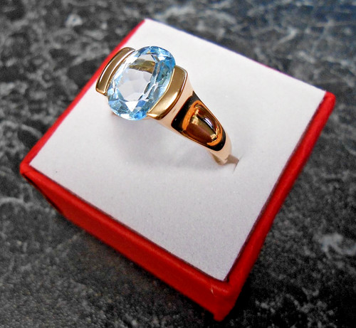 Bague jaune k sertie - bague, 18