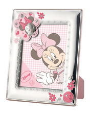 Cadre Rose Petite Fille 5889 Cm.13x18 Walt Disney Agréé Makhlouf en Argent 925%