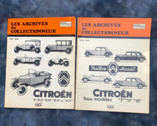 Vintage Lot 2 Citroen Book Revue Technique Archives Collectionneur Repair Manual