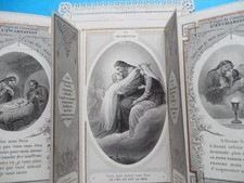 IMAGE PIEUSE CANIVET A VOLETS MULTIPLES  la Grace du pauvre Malade , patience .