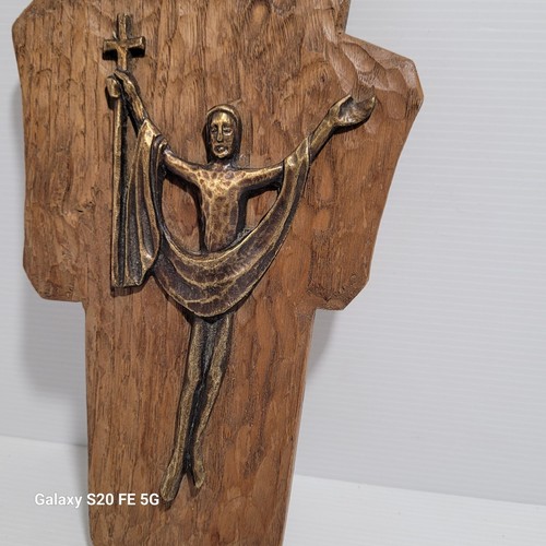 Crucifix bronze andré lacome - crucifix,