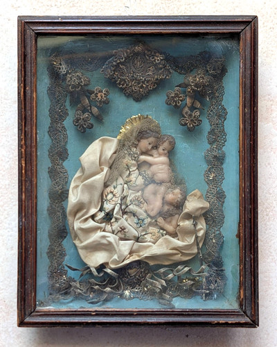 Vierge enfant et - vierge, à