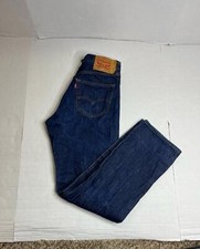 Levi Strauss & Co 501 Dark Blue Wash Mens Jeans Sz W33 L34