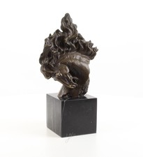 Bronze Horse Head Sculpture on