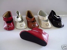 DOLL LEATHER SHOES size 14 (9.7cm) antique or modern DOLL SHOES - GB