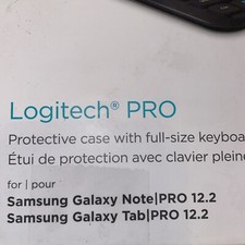 Logitech Pro protective case w/full size keyboard samsung galaxy note|pro12.2