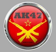 STICKER AK47 AK 47 FUSIL MITRAILLEUR KALASHNIKOV RUSSIE USSR AUTOCOLLANT AA174
