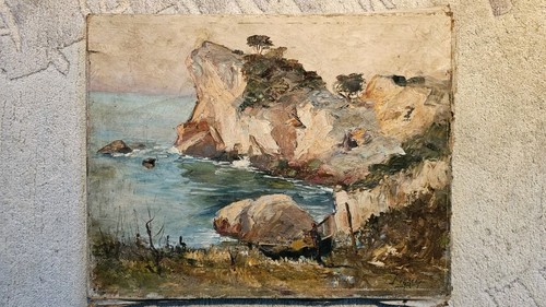 Huile originale scène - huile, de