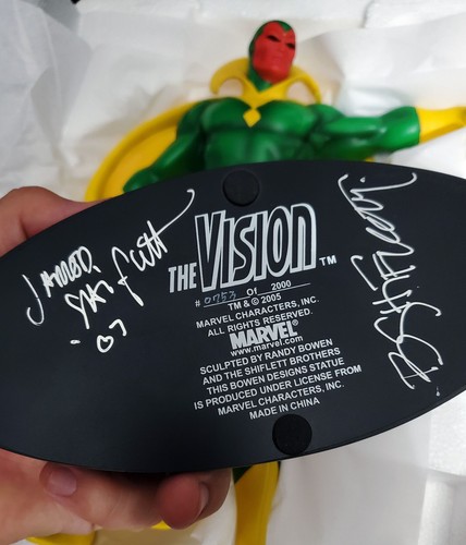 Vision signed bowen marvel - signed,
