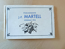 booklet postcards Etablissements J.F. MARTELL Cognac