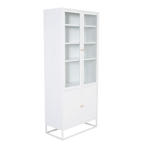 Vaisselier portes métal - 4, en