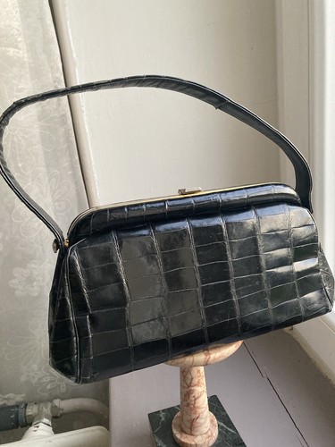 Sac main croco vintage - sac,
