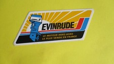 vintage sticker engine Evinrude outboard boat 16 cm / 6 cm