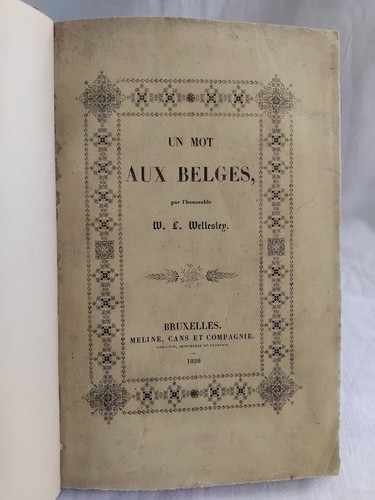 Mot aux belges 1839 - mot,