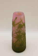 Gallé vase camée verre