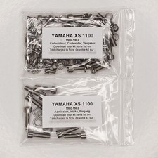 YAMAHA XS 1100 ELEVEN 1981 Kit n°1 vis BTR inox carburateur XS1100