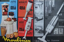 1964 MOULINEX RELEASES WOMAN ROBOT VACUUM PRESS AD - ADVERTISING