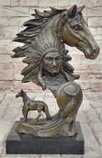 100% Bronze Américain Native