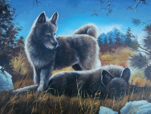 Tableau peinture huile sur - peinture,