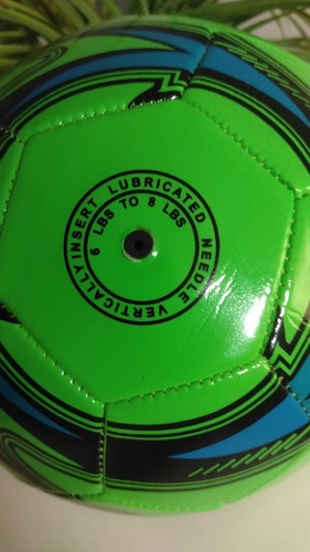 Ballon football vert bleu - ballon, vert/bleu