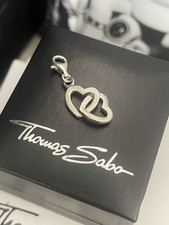 Genuine Thomas Sabo ‘Entwined Hearts’ Pendant Charm RRP £34 Rare, Retired