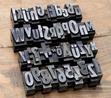 Alphabet Caracteres plomb